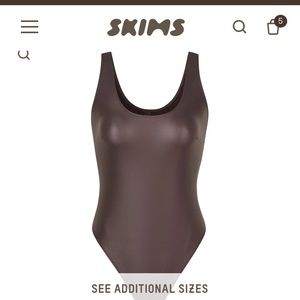 Skims Wet jersey tank bodysuit NWT size medium
